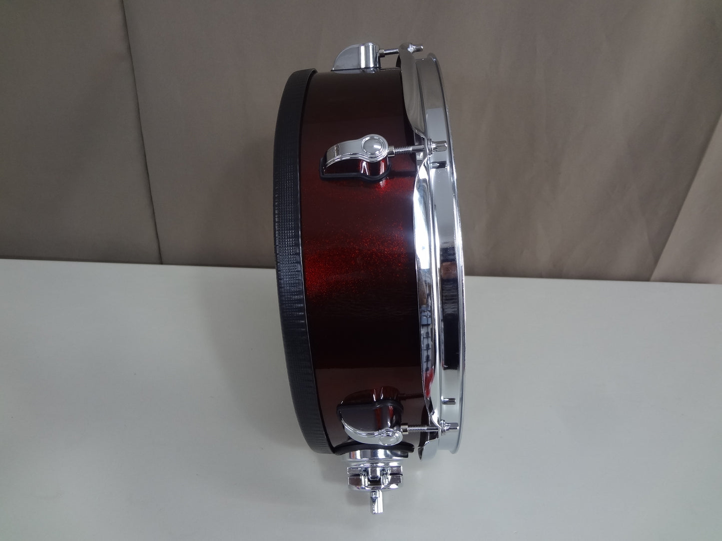 New 13 Inch Custom Electronic Snare Drum - Red/Wine Sparkle