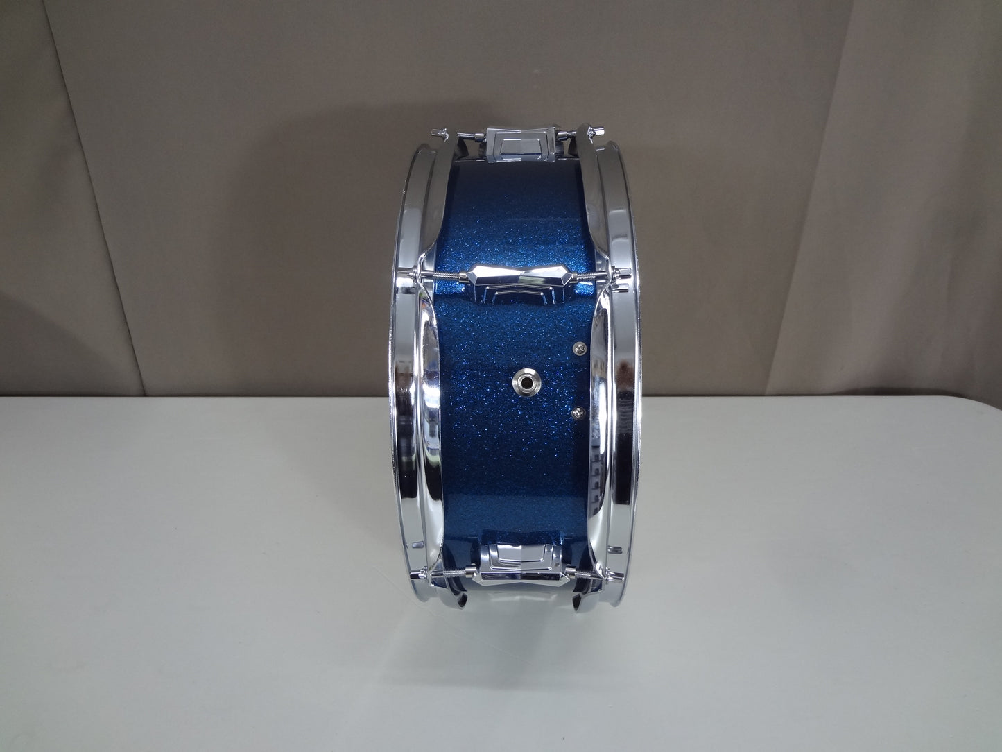 New 13 Inch Custom Electronic Snare Drum - Blue Sparkle