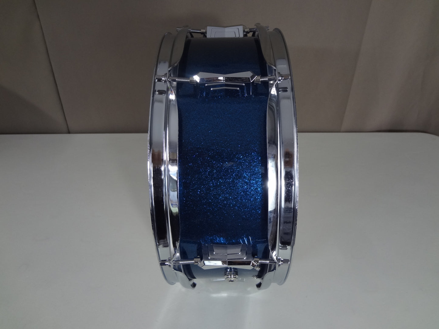 New 13 Inch Custom Electronic Snare Drum - Blue Sparkle