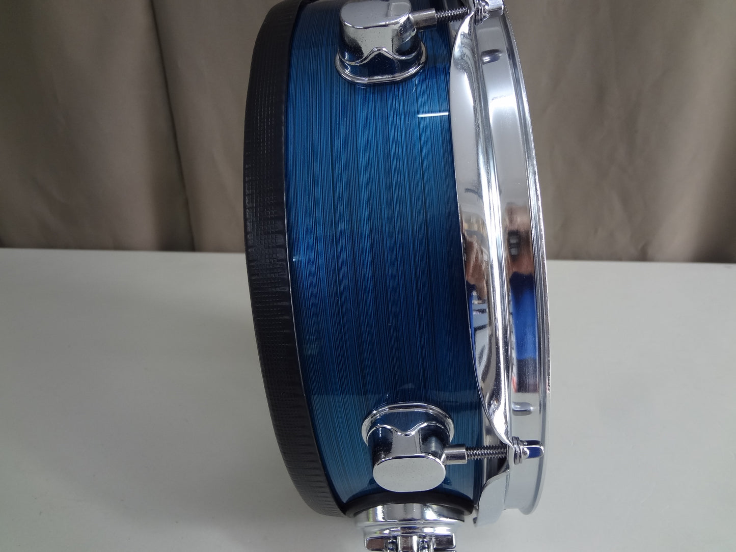 Refurbished 12 Inch Custom Built Electronic Snare Drum - Green Strata