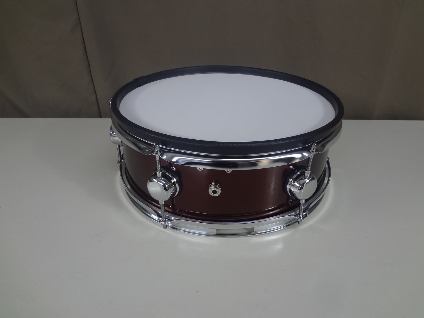 New 14 Inch Custom Electronic Snare Drum - Wine Red Sparkle