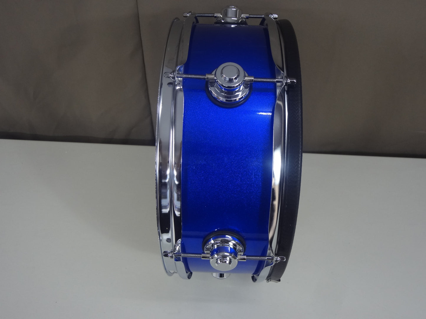 New 14 Inch Custom Electronic Snare Drum - Blue Metallic