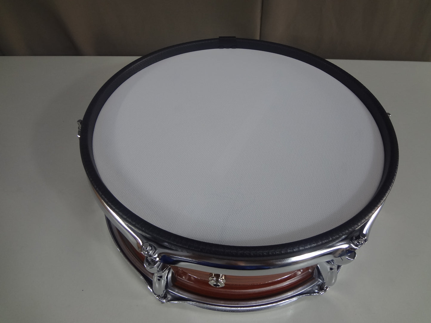 New 13 Inch Custom Electronic Snare Drum - Woodgrain Gloss