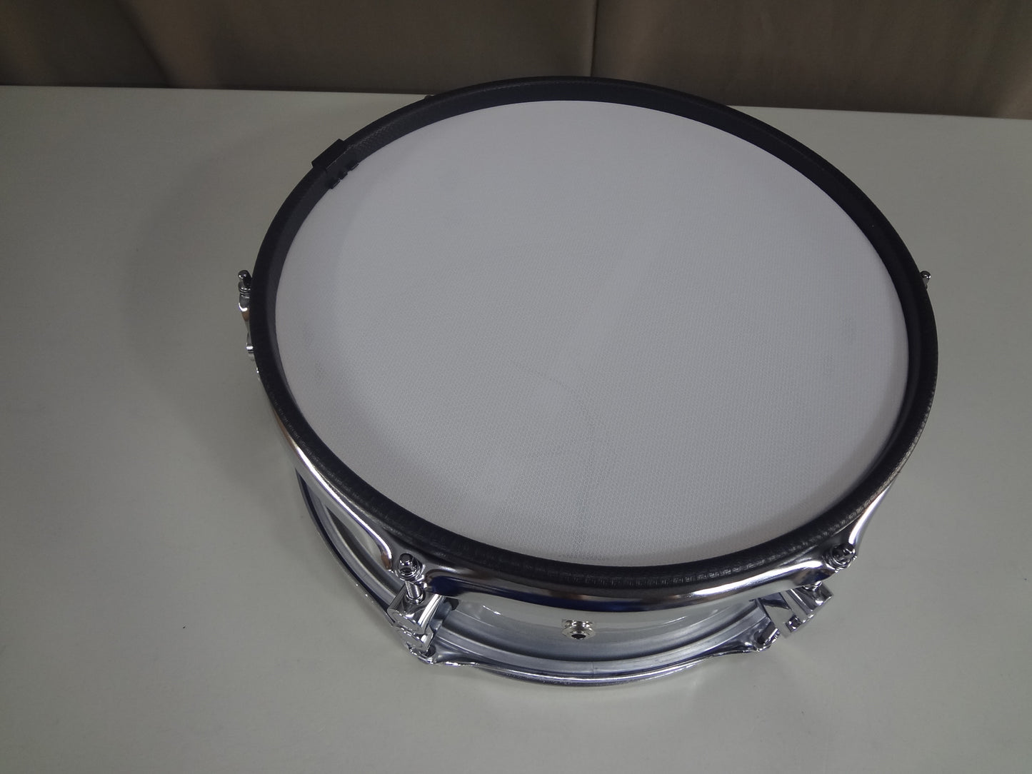 New 13 Inch Custom Electronic Snare Drum - Silver Metallic