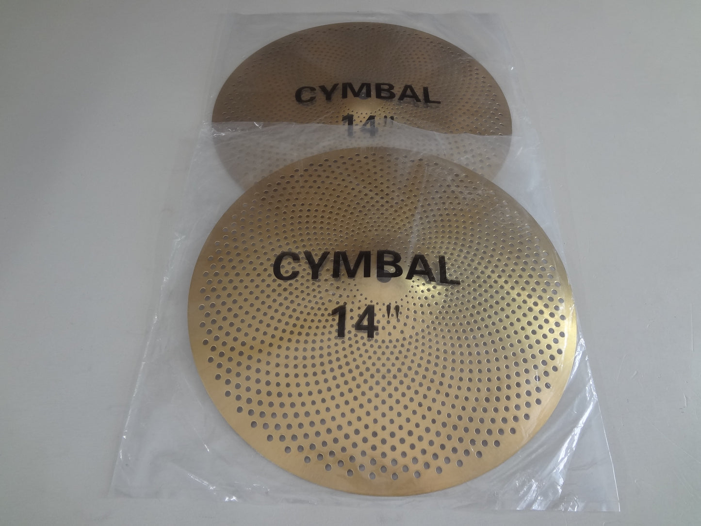 NEW SET 14'' HI HAT LOW VOLUME CYMBALS)