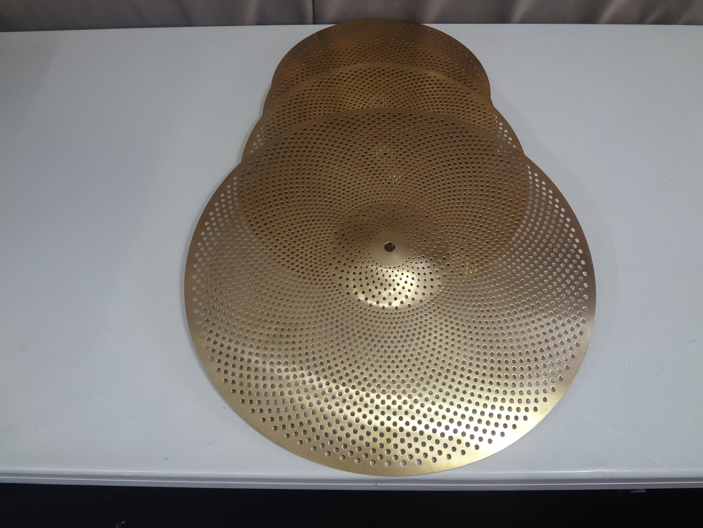 NEW 3 PIECE SET LOW VOLUME CYMBALS- STANDARD size