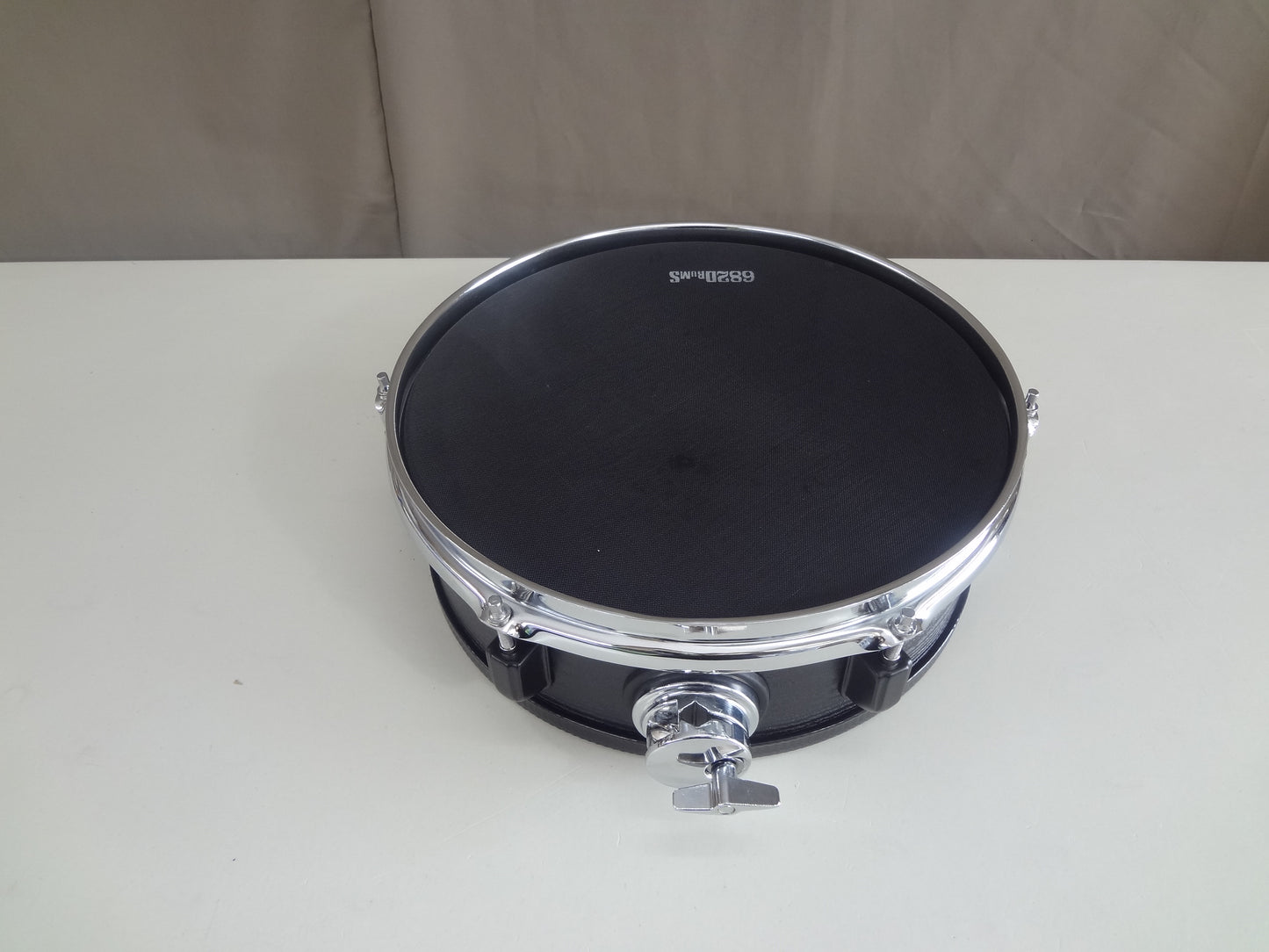 Refurbished 12 Inch Custom Built Electronic Snare Drum - Black Woodgrain