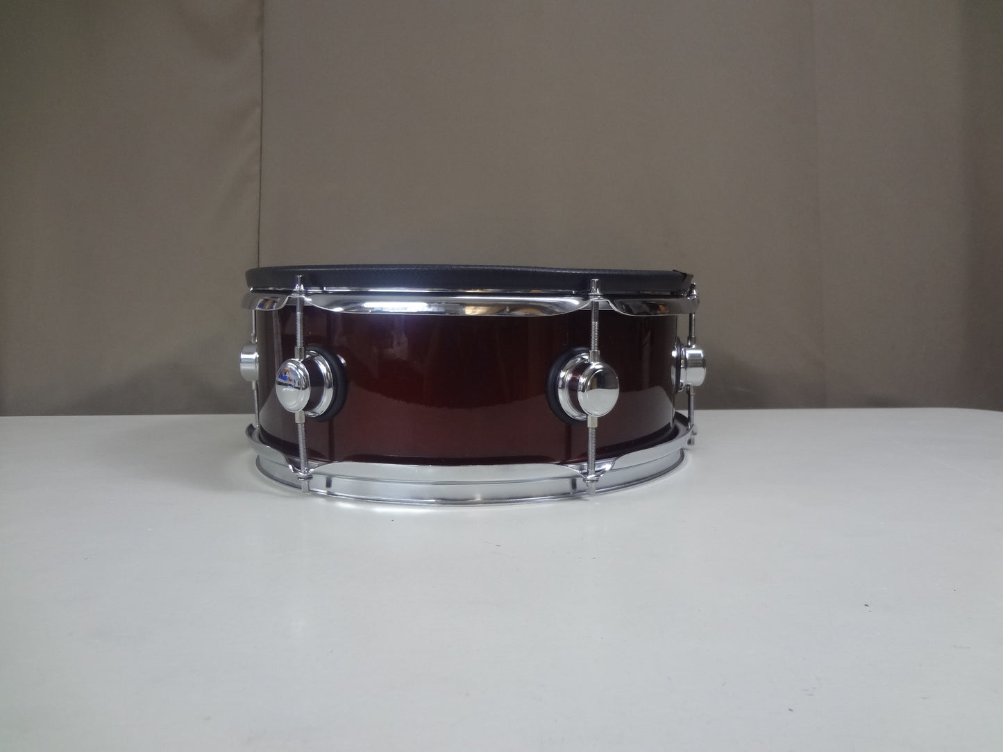 New 14 Inch Custom Electronic Snare Drum - Wine Red Sparkle