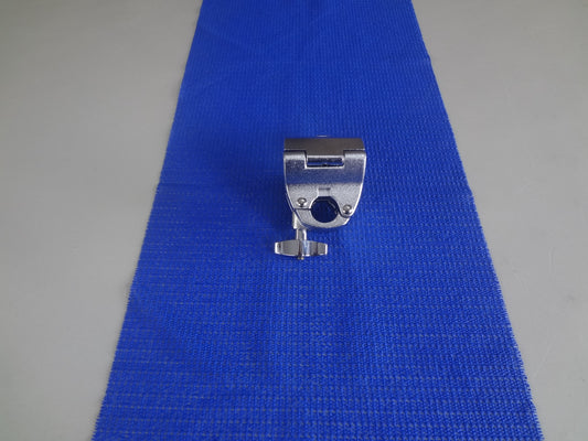 NEW METAL DRUM RACK MOUNTING CLAMP-SILVER/CHROME.