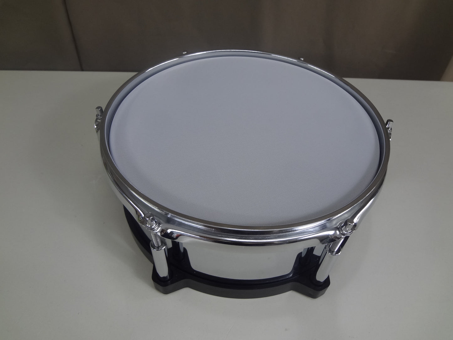 NEW 12inch ELECTRONIC SNARE DRUM-Chrome metal.