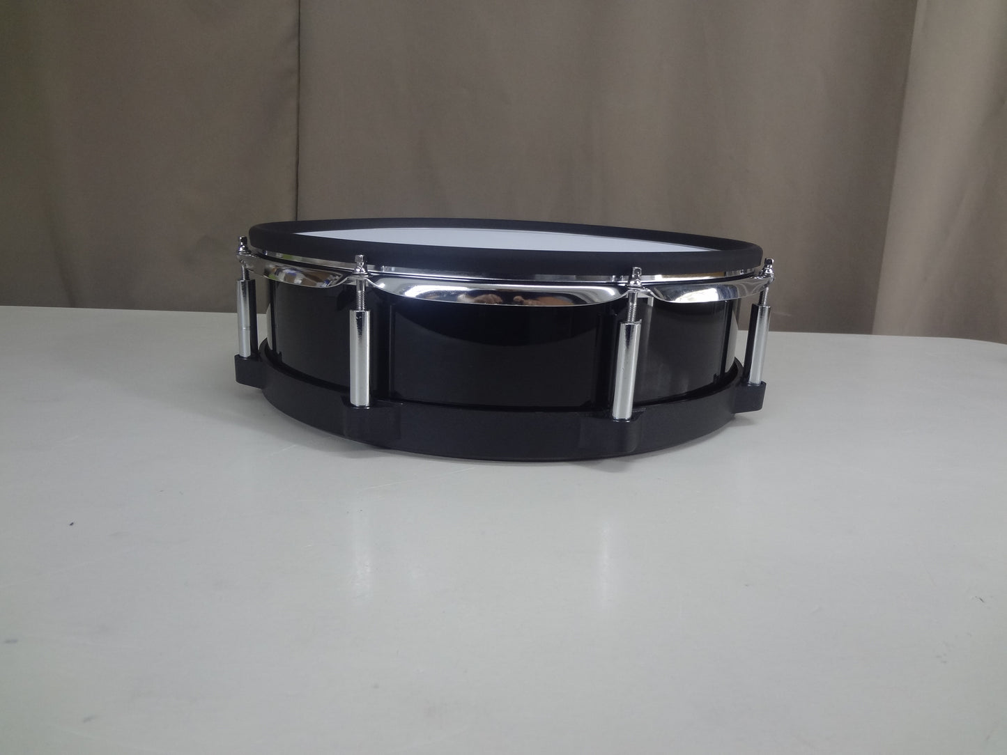 New 14 Inch Custom Electronic Snare Drum - Black Mono