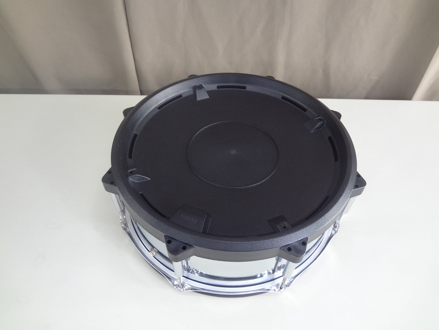 NEW 14inch ELECTRONIC SNARE DRUM-Chrome metal.