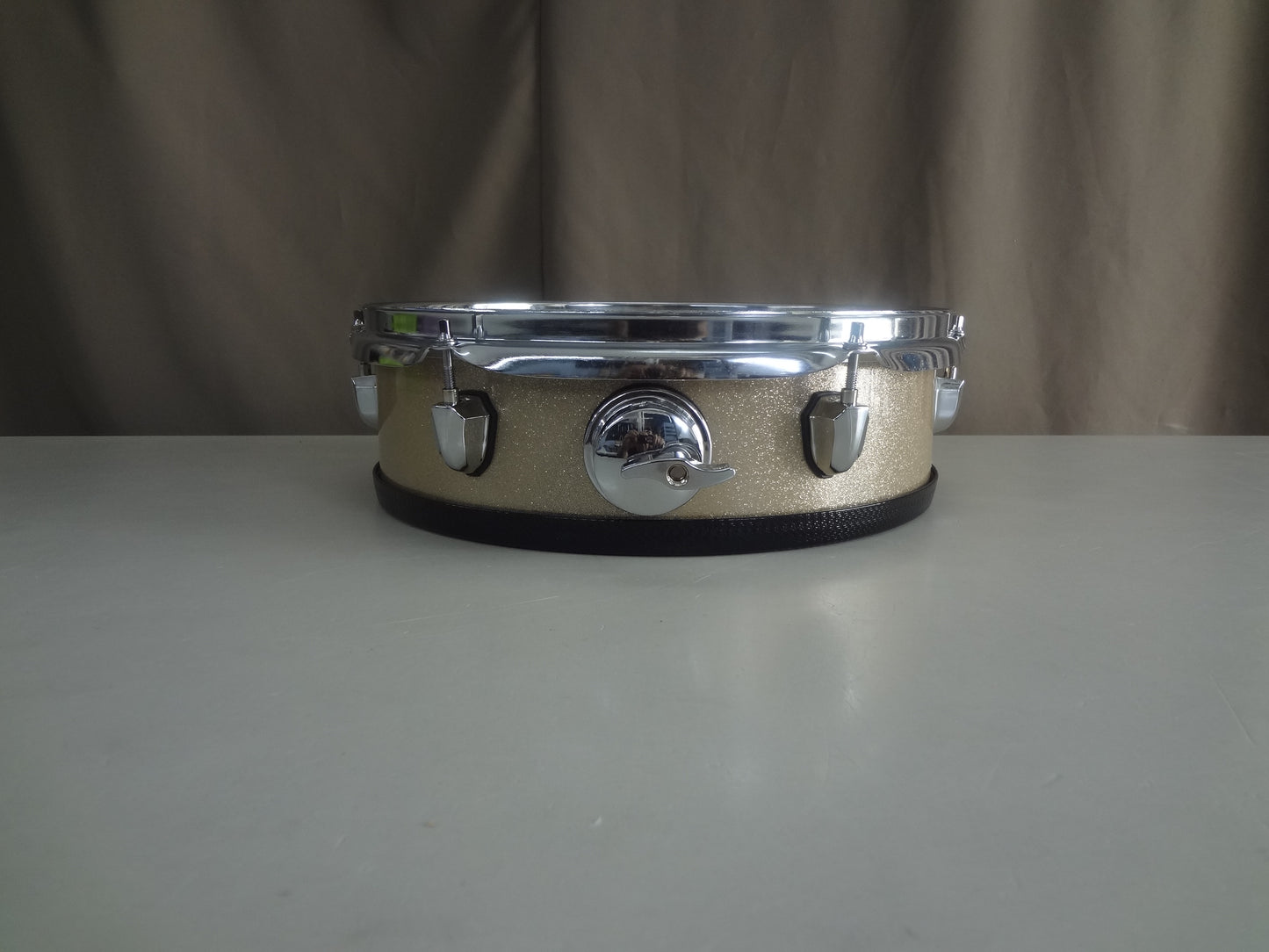 New 13 Inch Custom Electronic Snare Drum - Champagne Sparkle