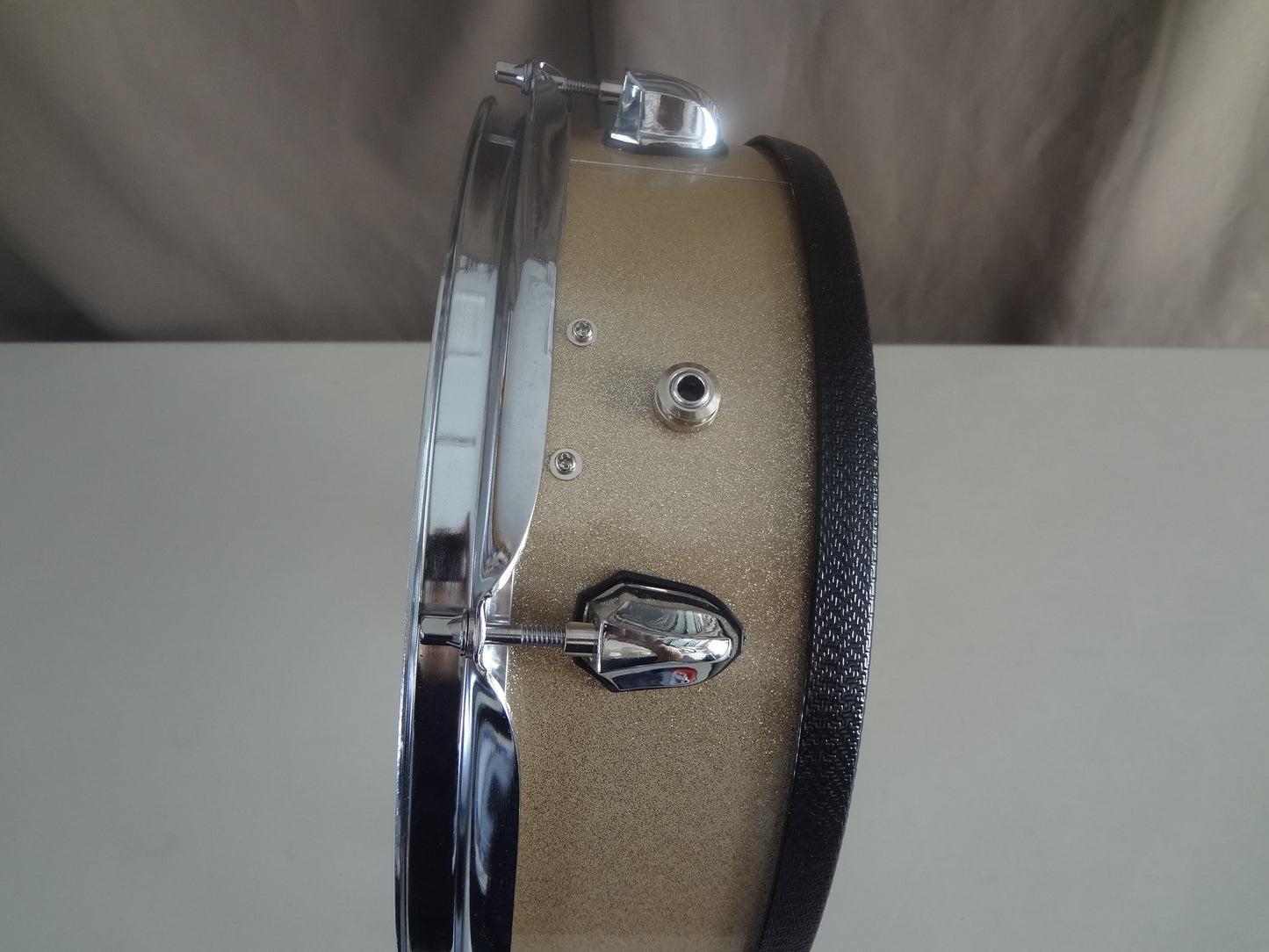 New 13 Inch Custom Electronic Snare Drum - Champagne Sparkle