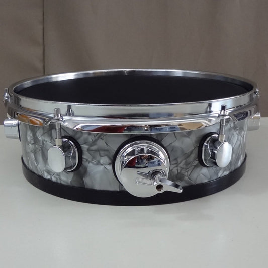New 12 Inch Custom Electronic Snare Drum - Grey Pearl