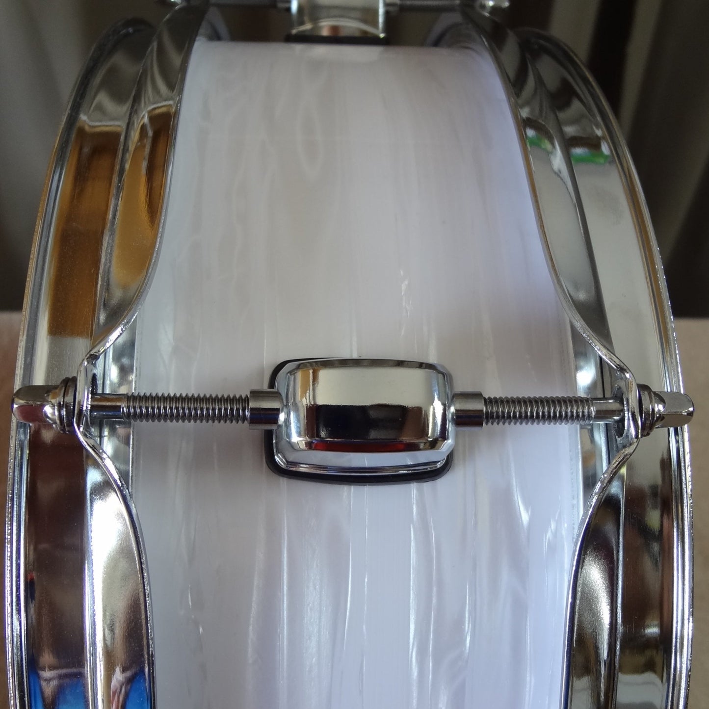 New 13 Inch Custom Electronic Snare Drum - White Oyster