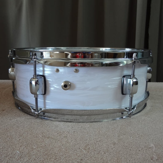 New 13 Inch Custom Electronic Snare Drum - White Oyster