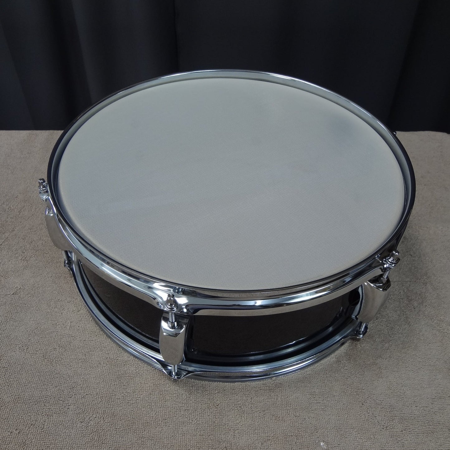 New 14 Inch Custom Electronic Snare Drum - Black Mono