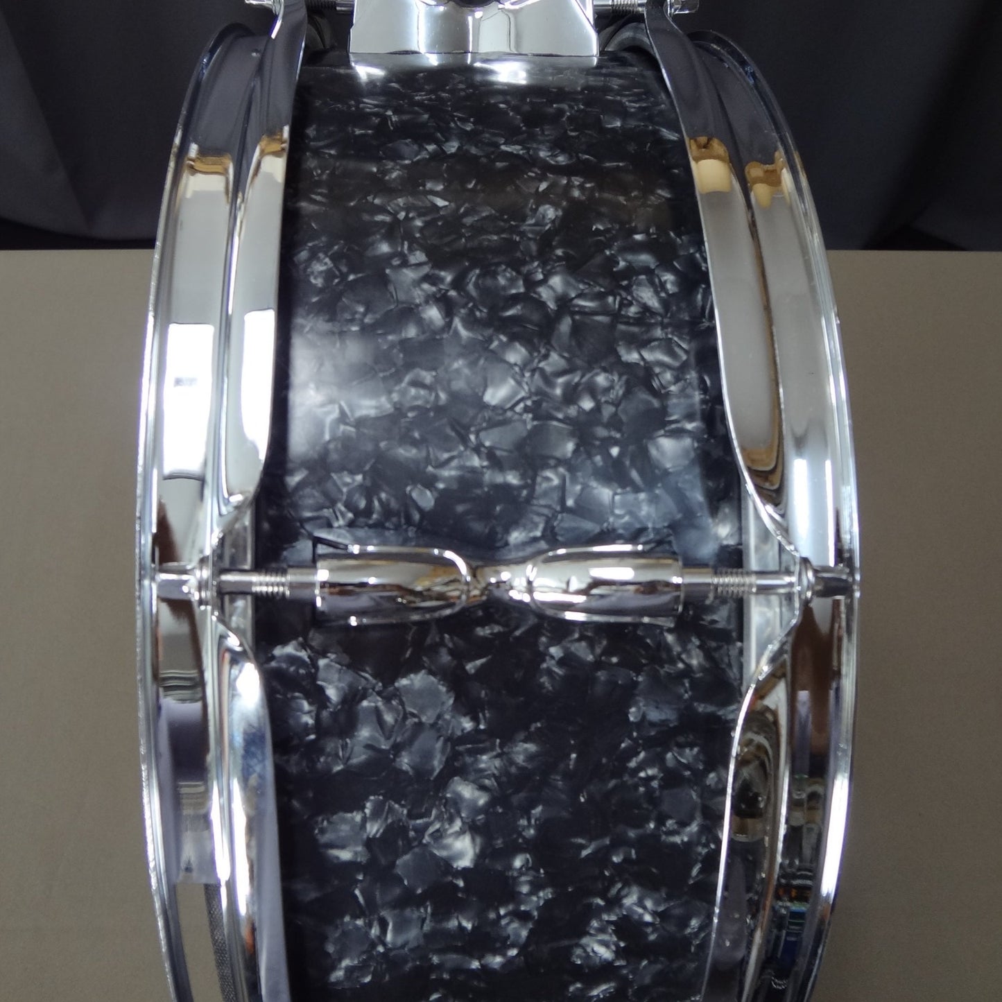 New 14 Inch Custom Electronic Snare Drum - Black Pearl Small Diamond