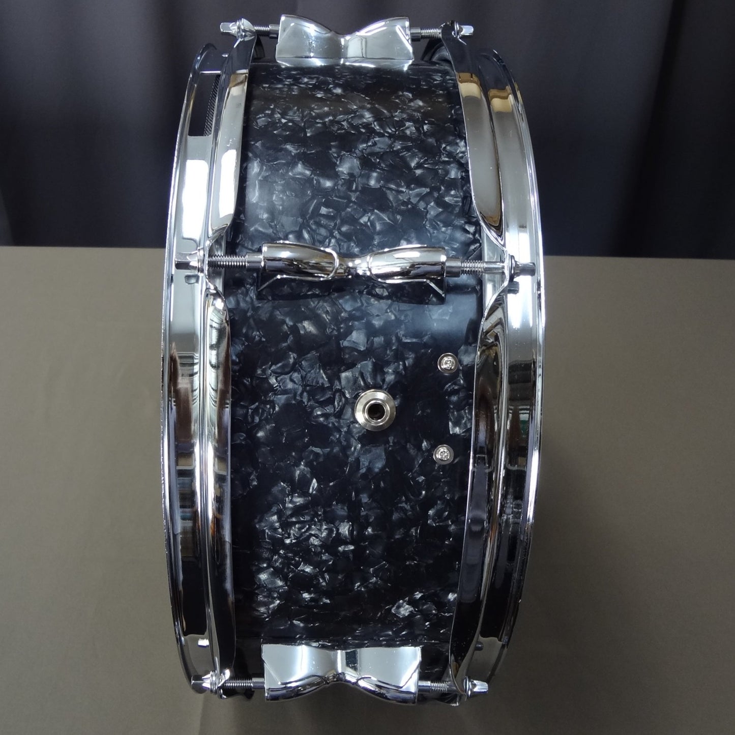 New 14 Inch Custom Electronic Snare Drum - Black Pearl Small Diamond