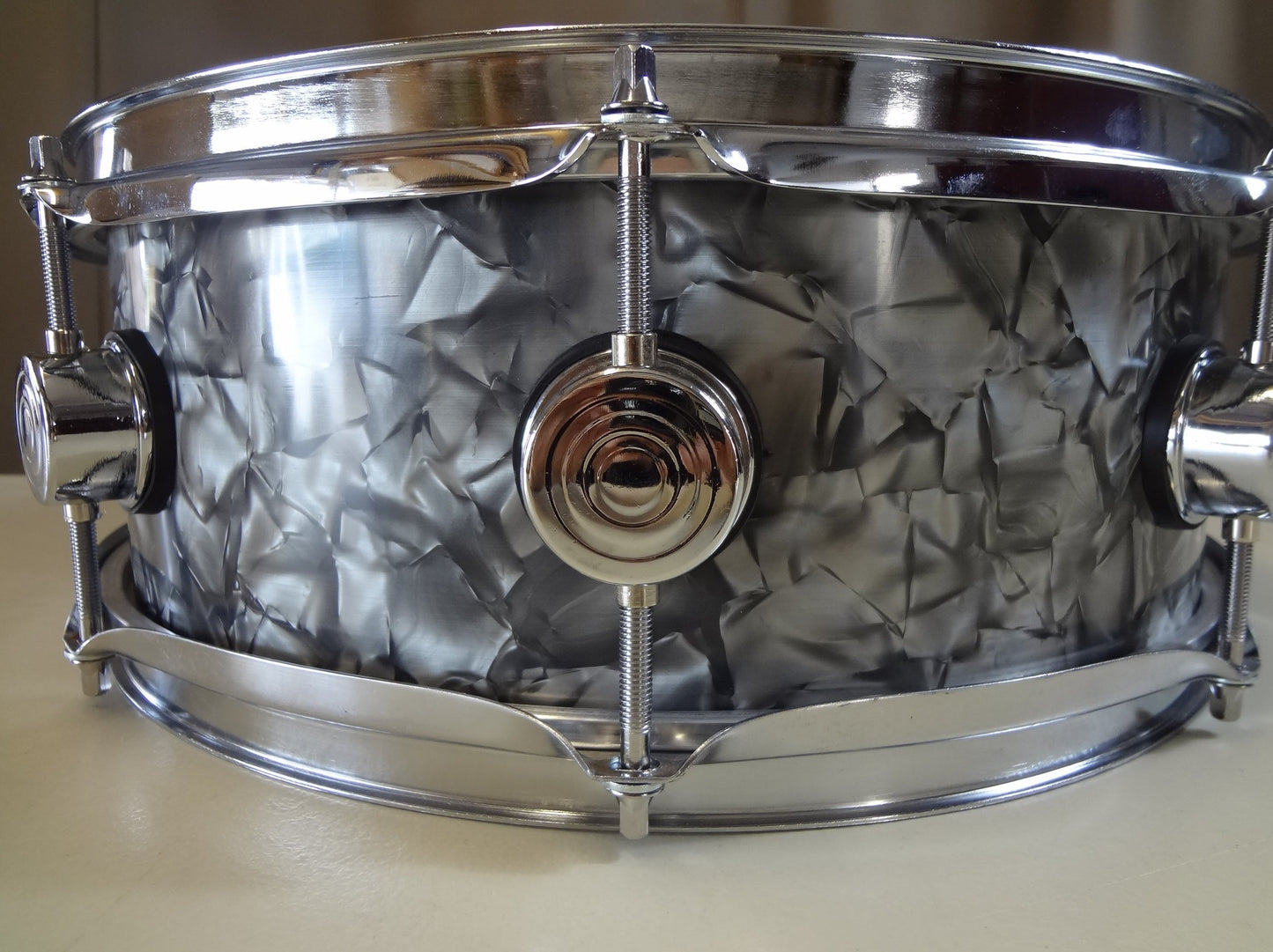 New 14 Inch Custom Electronic Snare Drum - Grey Pearl
