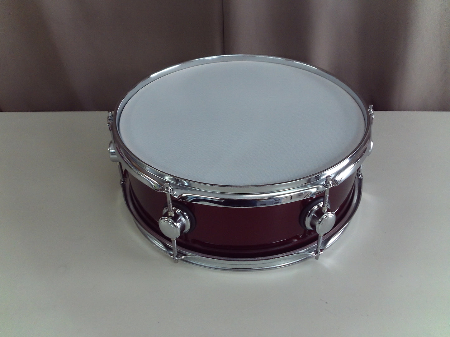 New 14 Inch Custom Electronic Snare Drum - Wine Red Sparkle