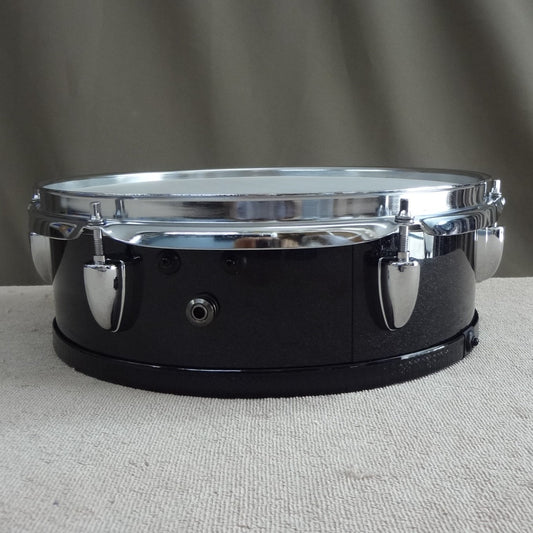 New 12 Inch Custom Electronic Snare Drum - Black with Slight Sparkle