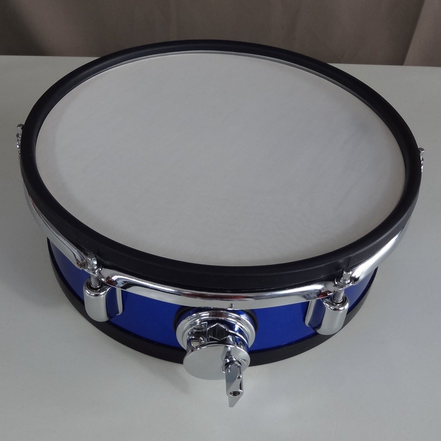 New 12 Inch Custom Electronic Snare Drum - Blue Metallic