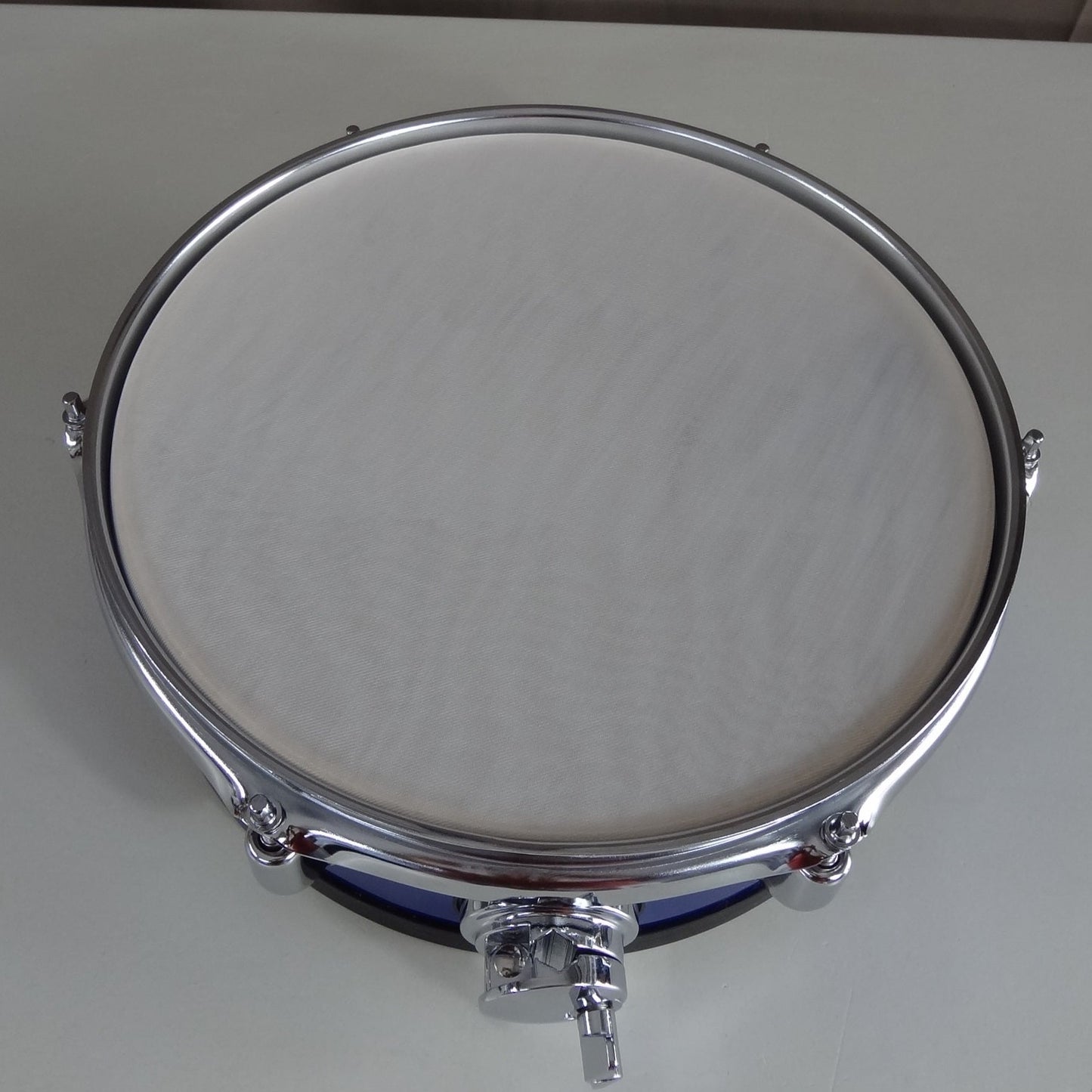 New 12 Inch Custom Electronic Snare Drum - Blue Metallic