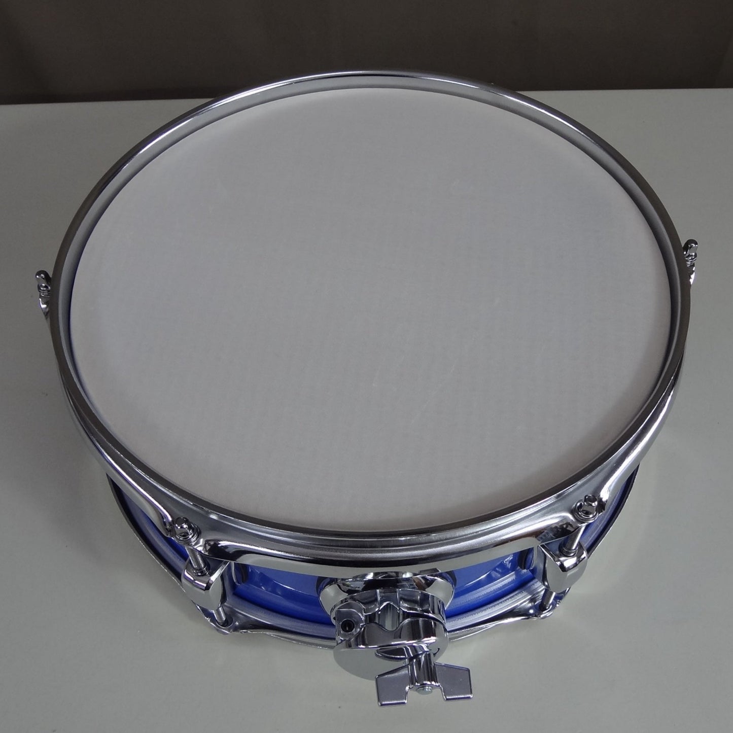 New 12 Inch Custom Electronic Snare Drum - Light Blue Sparkle