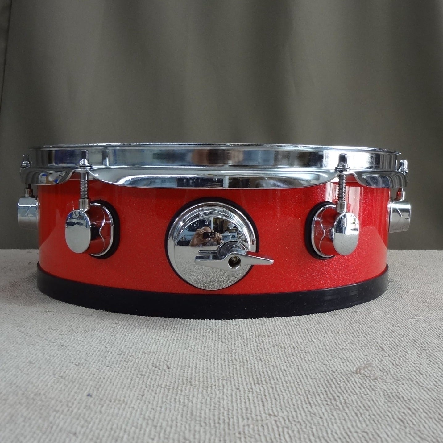 New 12 Inch Custom Electronic Snare Drum - Red with Slight Sparkle