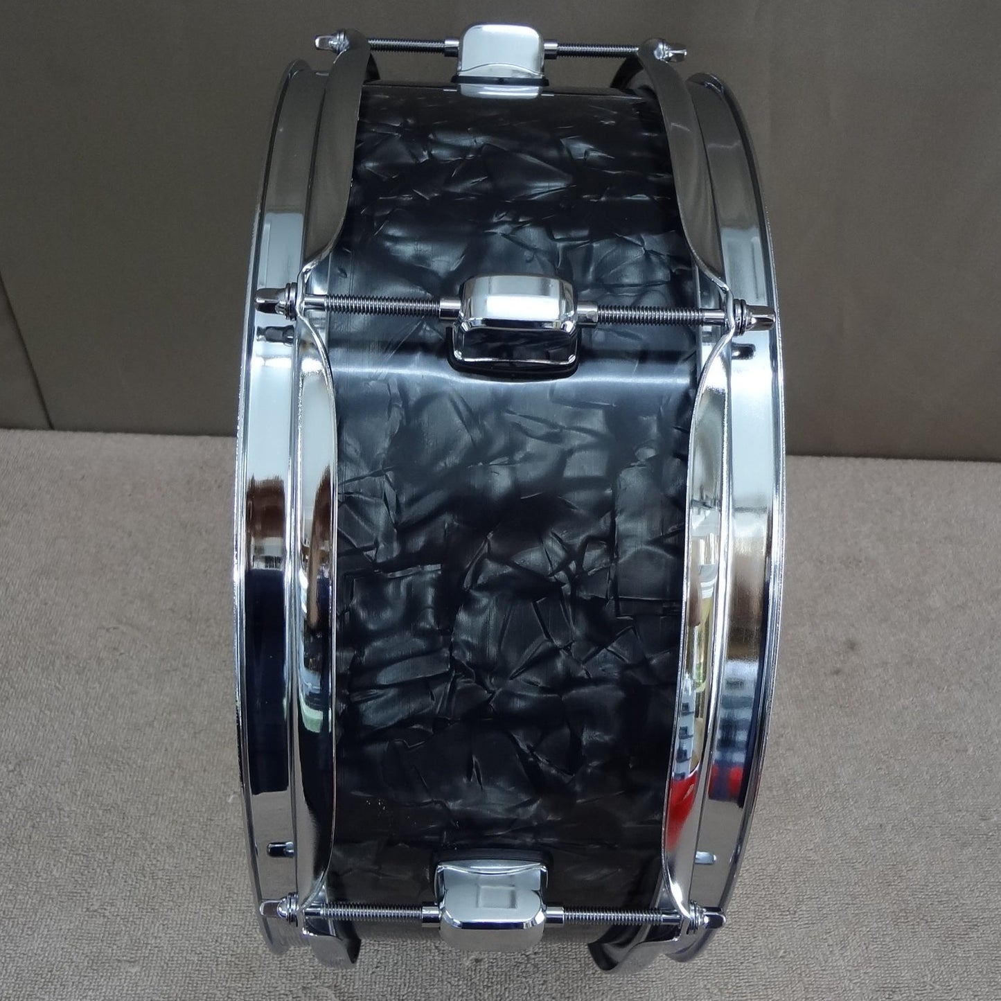 New 13 Inch Custom Electronic Snare Drum - Black Pearl