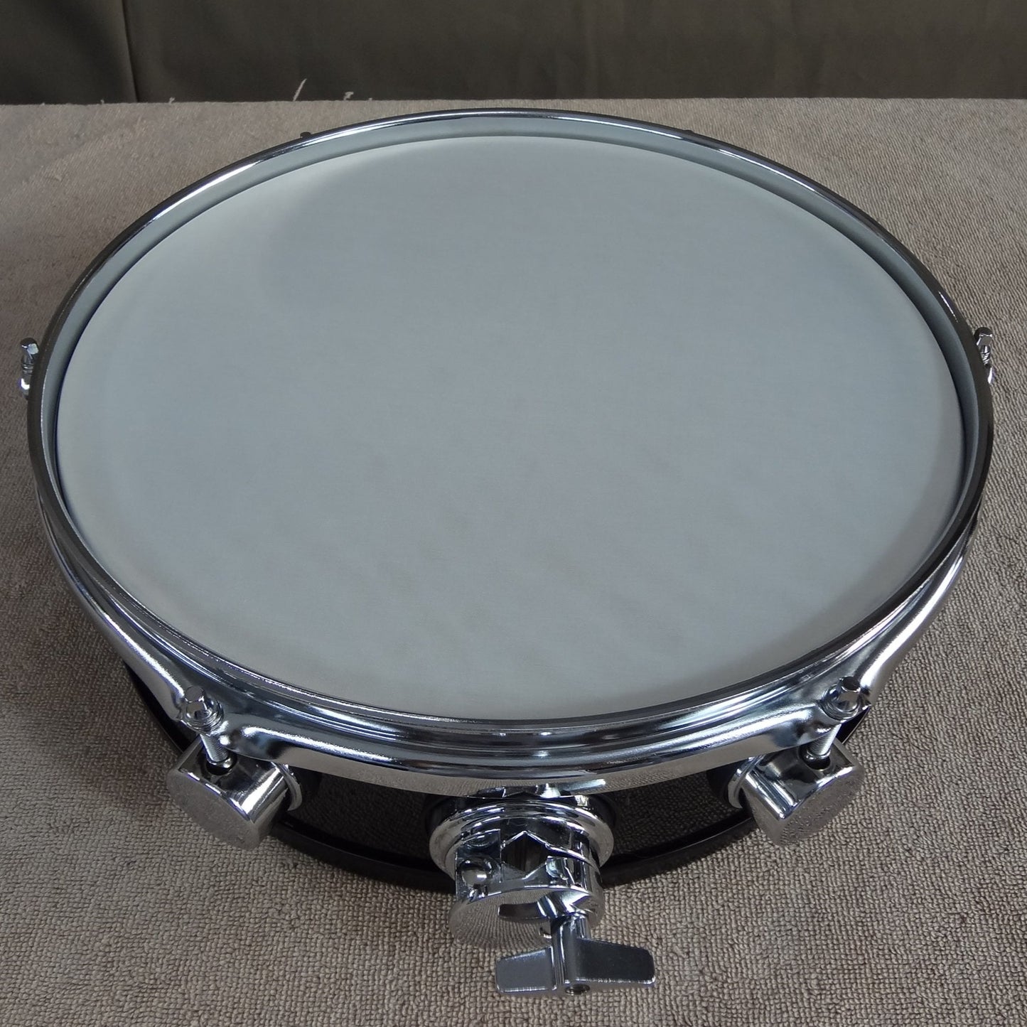 New 13 Inch Custom Electronic Snare Drum - Black with Slight Sparkle