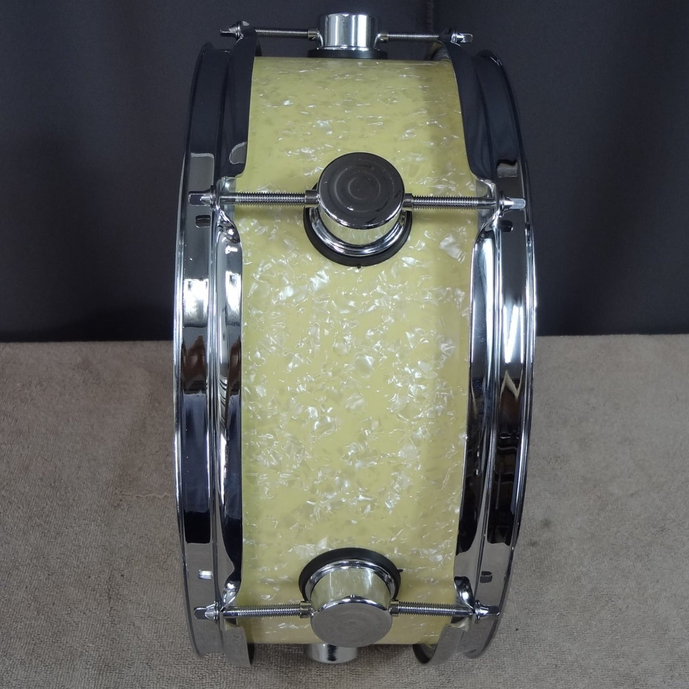 New 13 Inch Custom Electronic Snare Drum - Cream Vintage Pearl