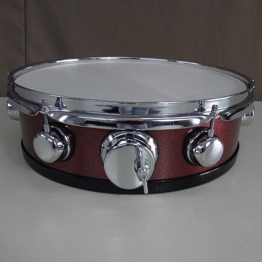 New 13 Inch Custom Electronic Snare Drum - Red Sparkle