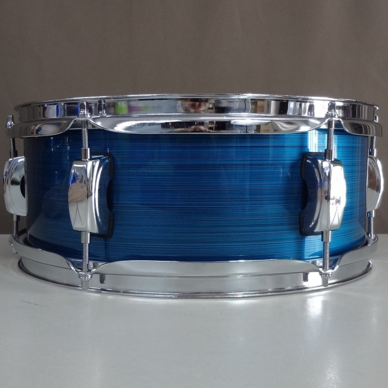 New 13 Inch Custom Electronic Snare Drum - Teal Strata