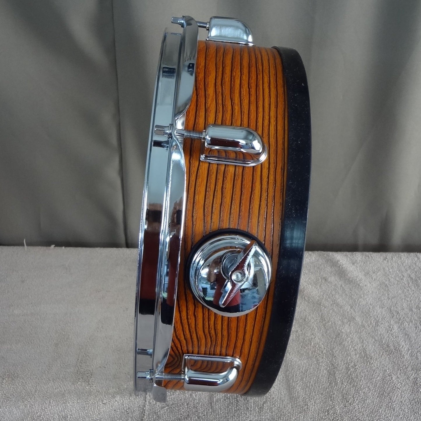 New 13 Inch Custom Electronic Snare Drum - Woodgrain