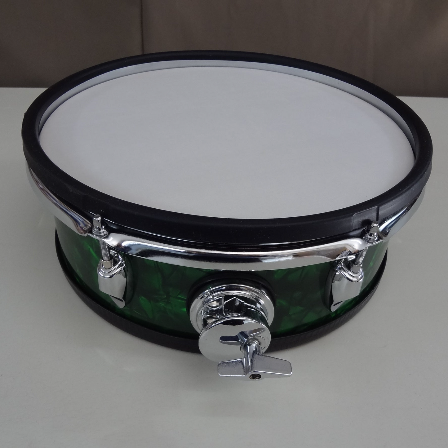 New Electronic Snare Drum - 10 12 13 Inch Versions - Green Pearl